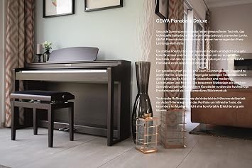 GEWA Piano Bench Piano Chair Deluxe Maple Mat