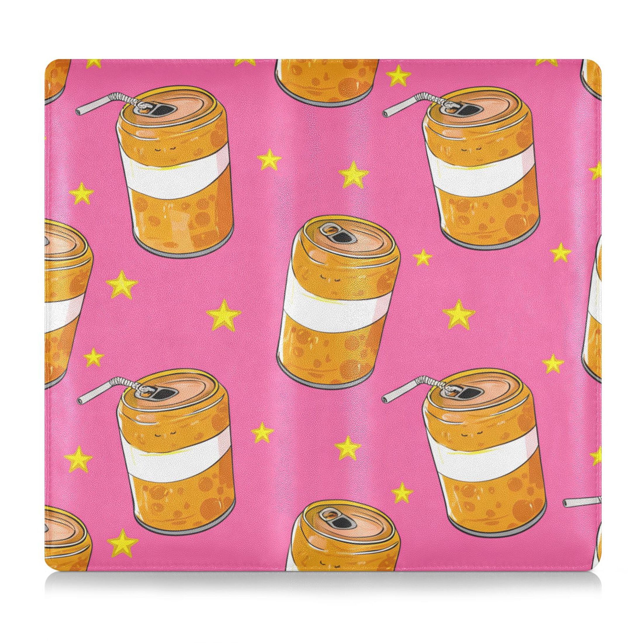 Kigai Orange Soda Cans Car Registration and Insurance Holder Vehicle Glove Box Organizer Car Document Holder for Driver's License and Cards