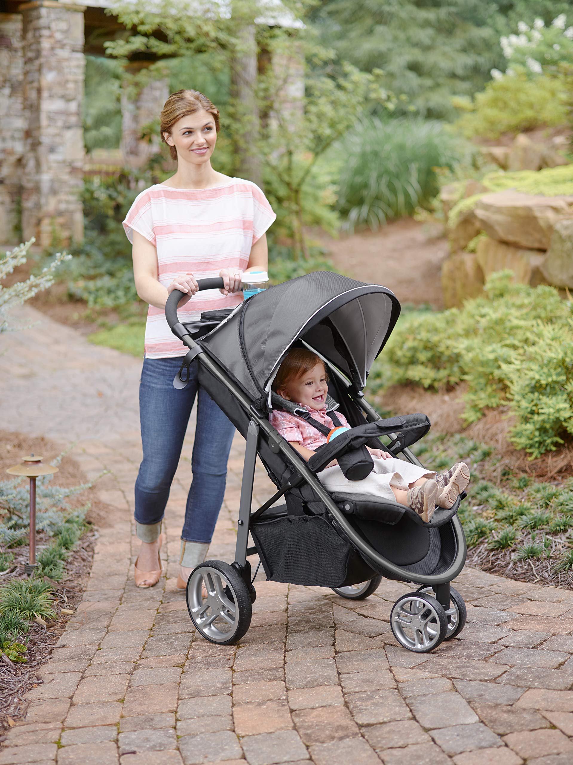 Amazon.com : Graco Aire3 Travel System | Includes The Lightweight Aire3  Stroller and SnugRide SnugLock 30 Infant Car Seat, Gotham : Baby