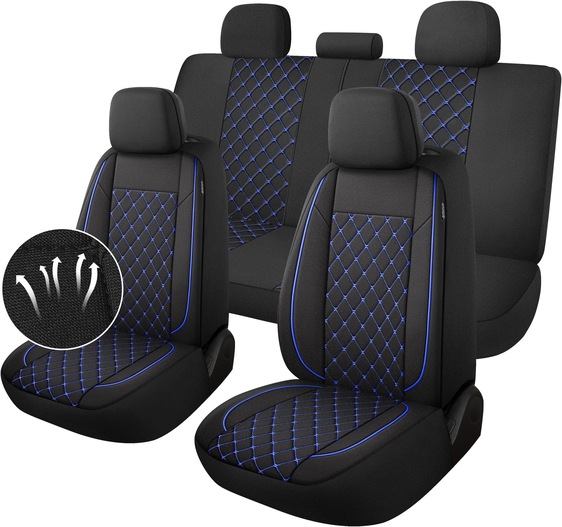 YGL Juego Completo De Fundas De Asiento De Coche Lavables Para ygl-juego-completo-de-fundas-de-asiento-de-coche-lavables-para