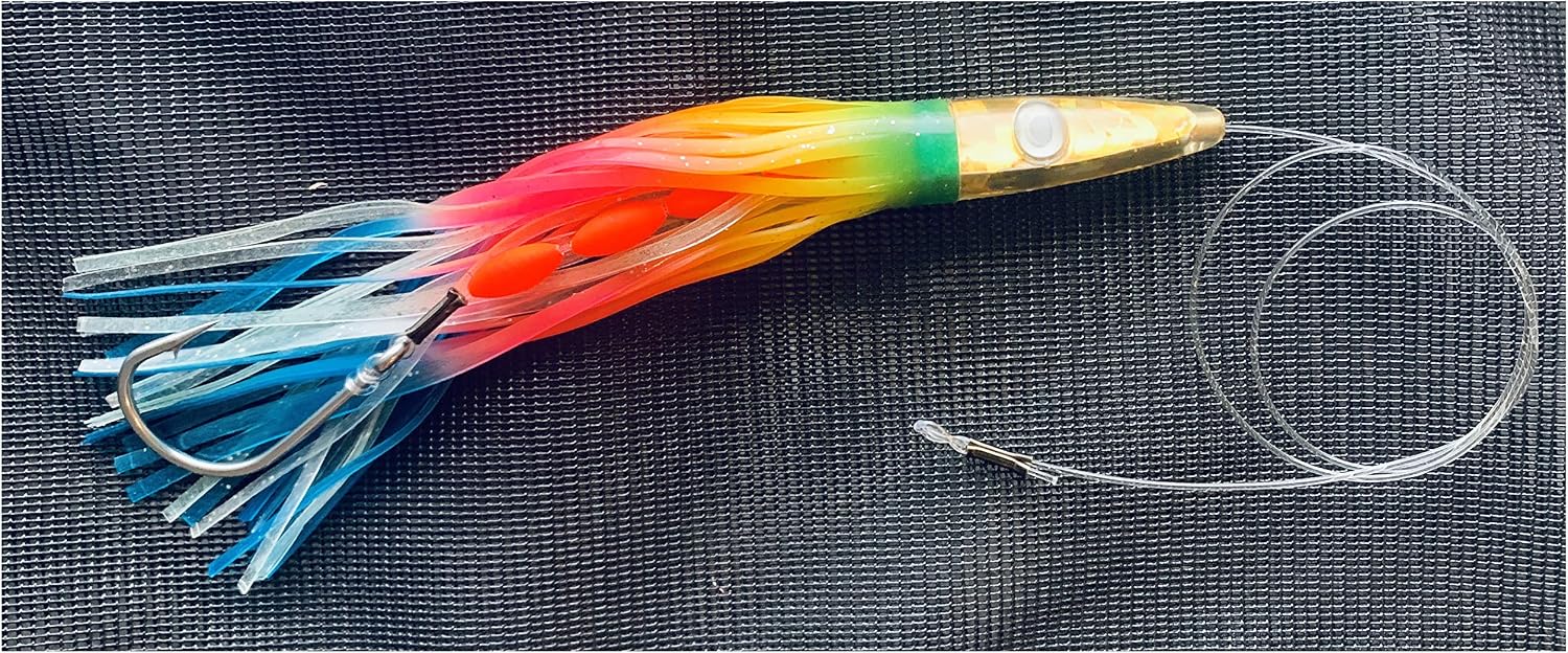 Reel Draggin' Tackle Spreader Bar, 10 inch Slammers 16 inch Bar (Rainbow)