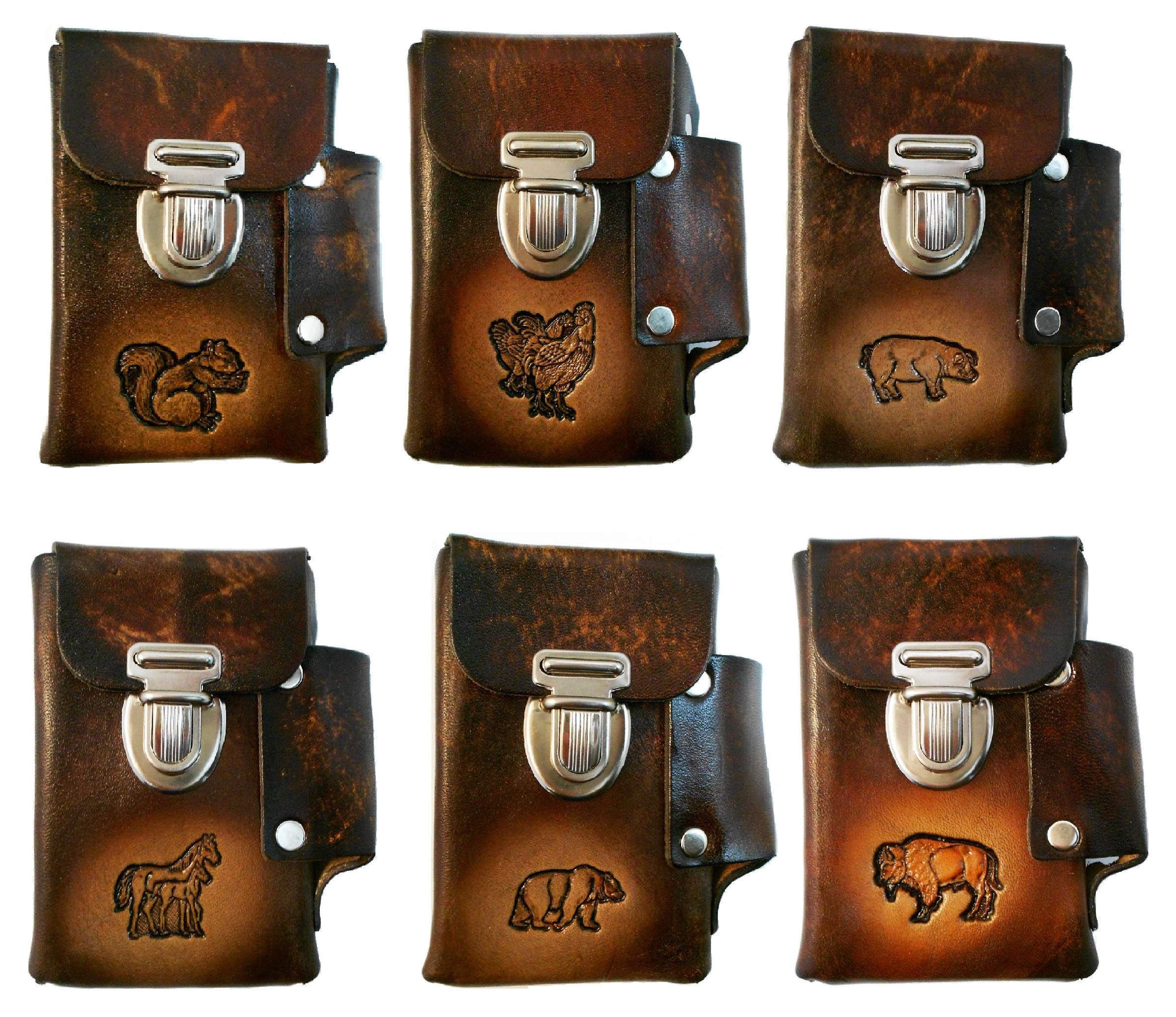 Amazon.com: Hand Crafted Leather Cigarette Case, Lighter Pocket, Many  Tooled Designs : Health & Household