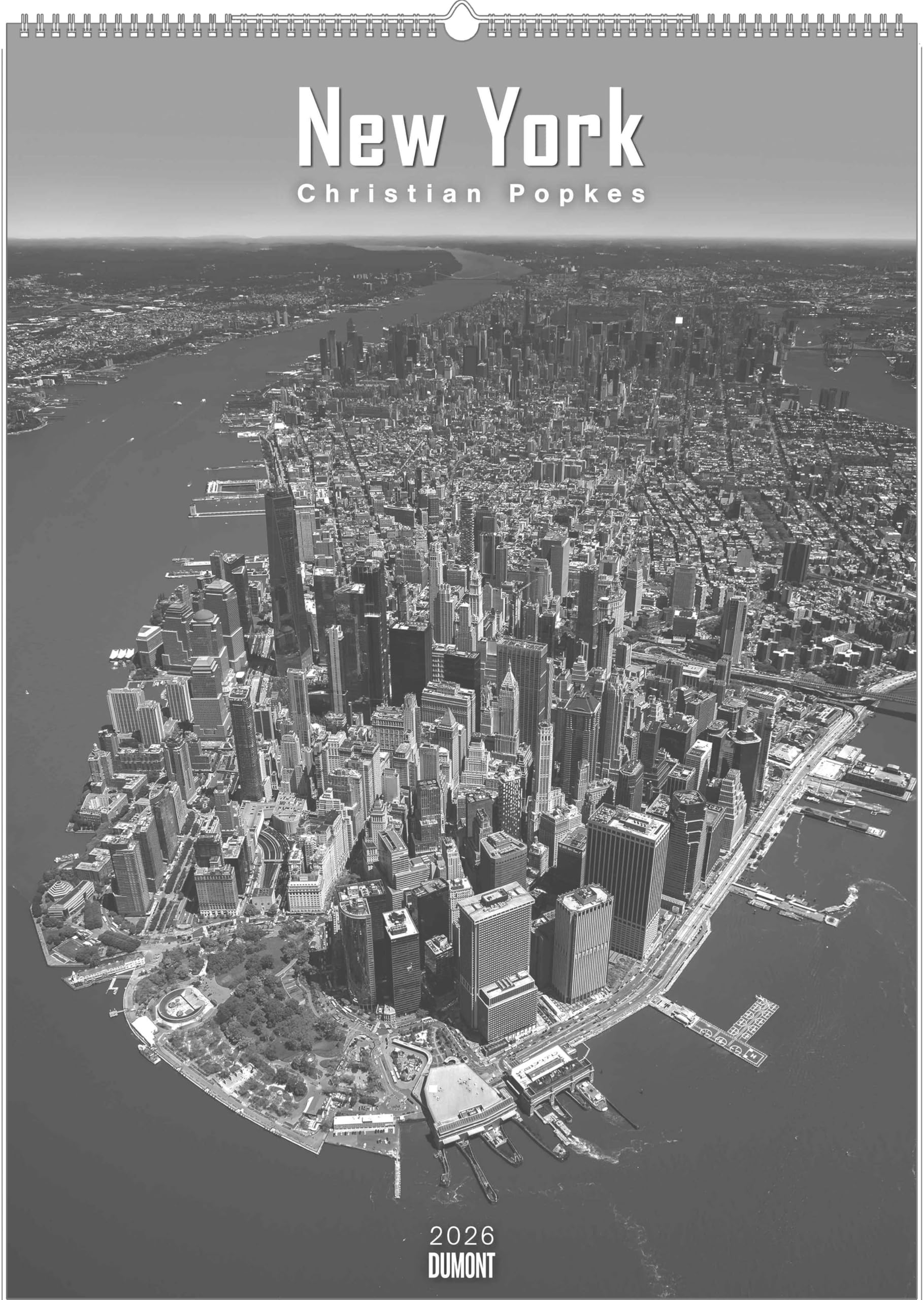 DUMONT - New York 2026 – Wandkalender 50×70 cm Poster-Kalender in Schwarz-Weiß mit 12 Stadtfotografien, Foto-Kalender für Architektur- & City-Liebhaber