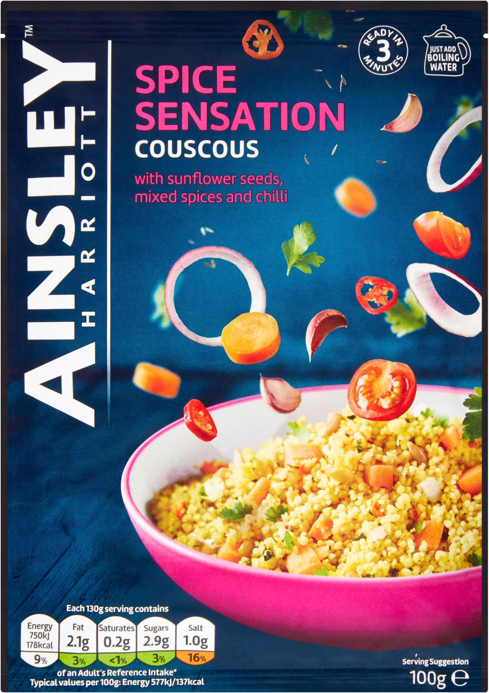 Ainsley Harriott Spice Sensation Couscous, 100 g, Pack of 12