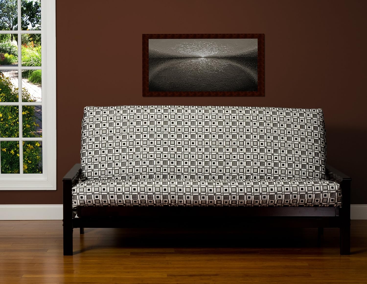 SIS Covers Square Root Futon Cover Fabric (Removable futon Cover Fabric only. Futon Frame and futon Mattress Sold Separately) - Chair
