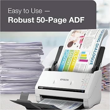 Epson DS-530 II Color Duplex Document Scanner for PC and Mac with Sheet