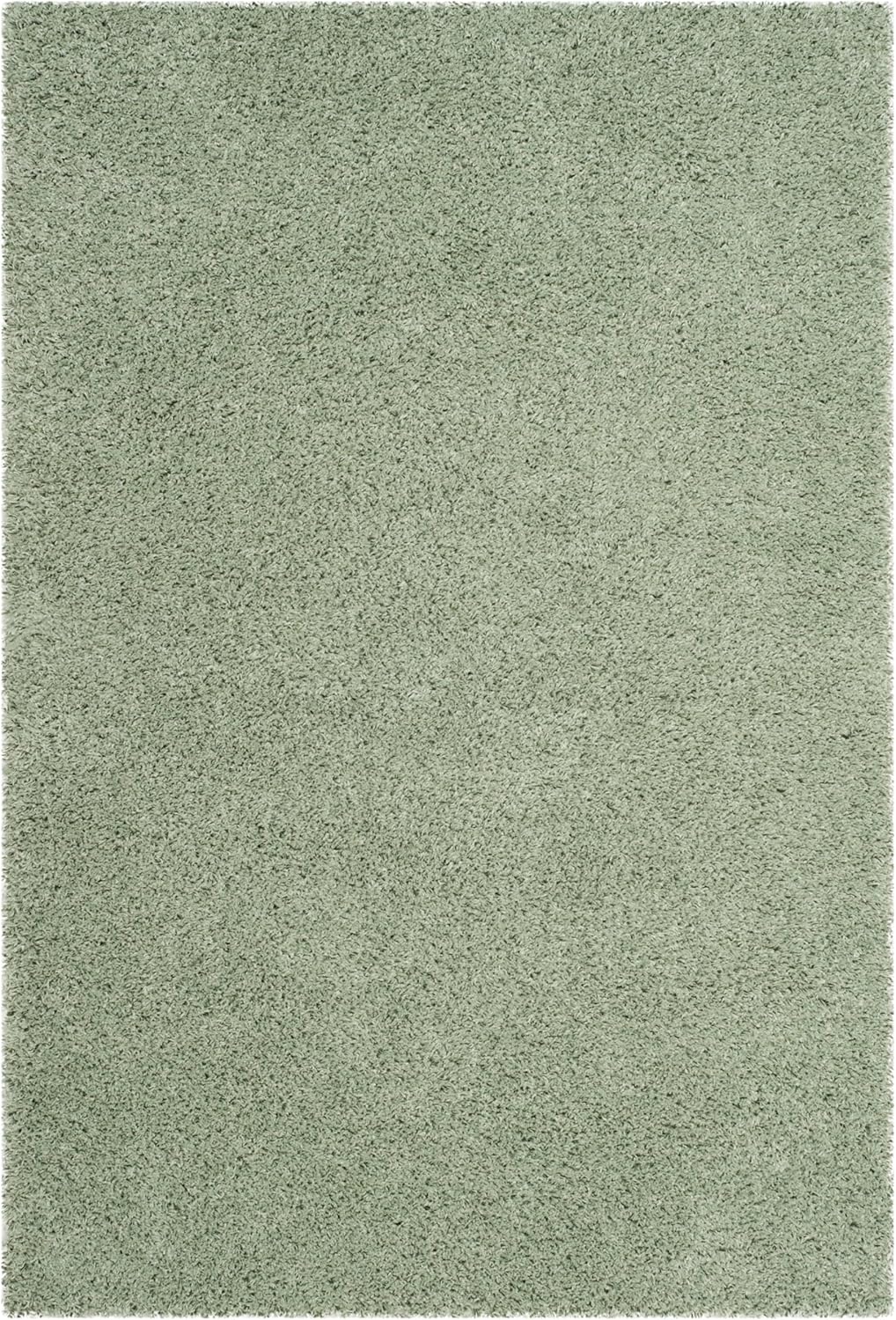 SAFAVIEH Laguna Shag Collection Accent Rug - 3' x 5', Light Sage, Solid Design, Non-Shedding & Easy Care, 2-inch Thick Ideal for High Traffic Areas in Entryway, Living Room, Bedroom (SGL303V)