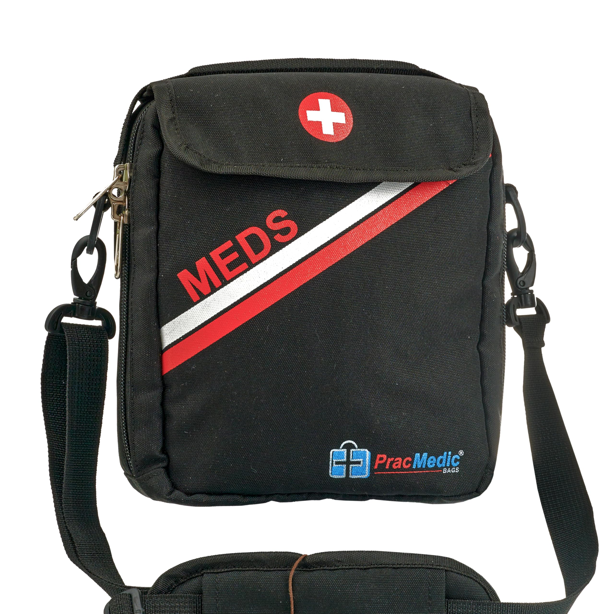 PracMedic Bags Travel Medicine Bag- First Aid Bags Empty or Epipen Carry Case for Insulin Pens, Pill Bottles, Diabetic Supply, Asthma Inhaler Spacer, Allergy Meds or First Aid Supplies