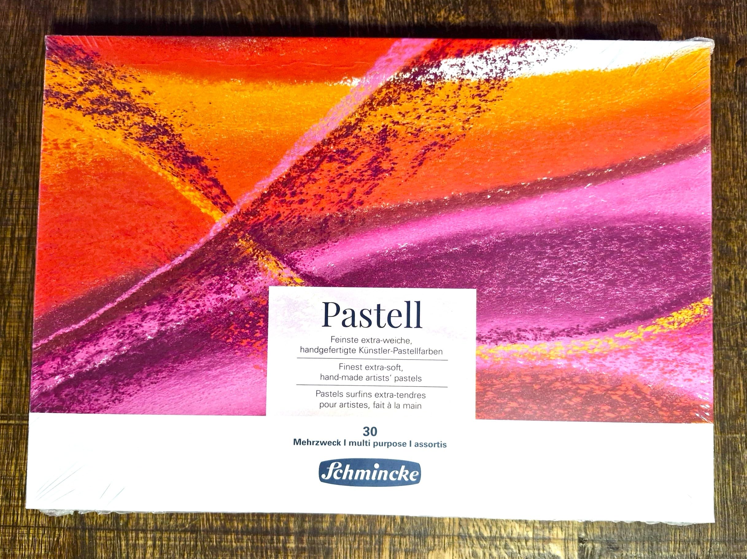 Schmincke Soft Pastel Cardboard Box Set - 30 Stick General Selection - Art Supplie Extra Soft (Made in Germany) Extra Fine - qualità Artistica