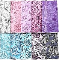 Vista 11 de Sinmoe 20 piezas de paño de limpieza de microfibra para gafas Diseño bohemio abstracto lindo Paño de microfibra suave multicolor Limpiador de gafas