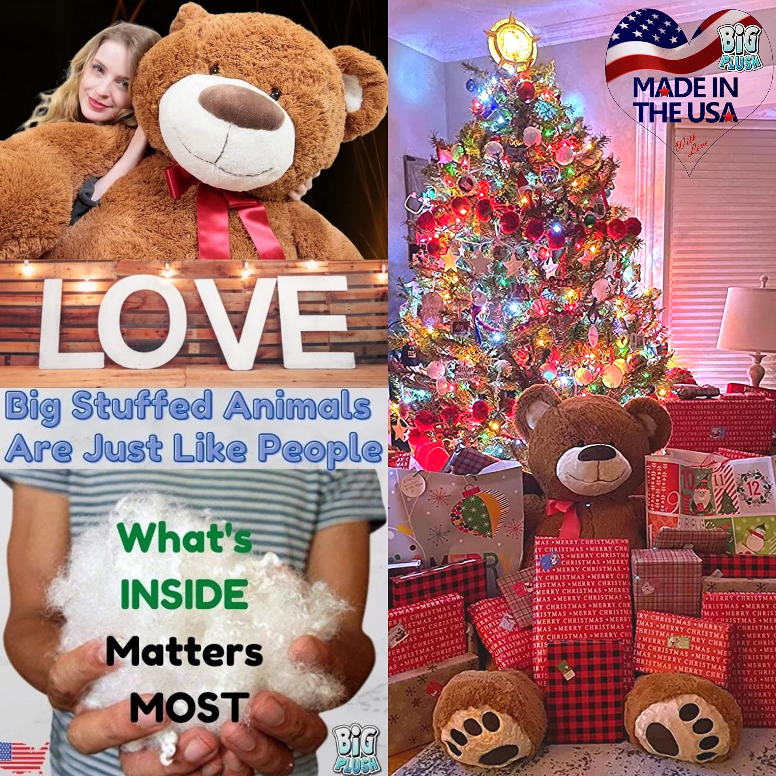 Giant Teddy Bear in Big Box Fully Stuffed & Ready to Hug Huge 5Foot