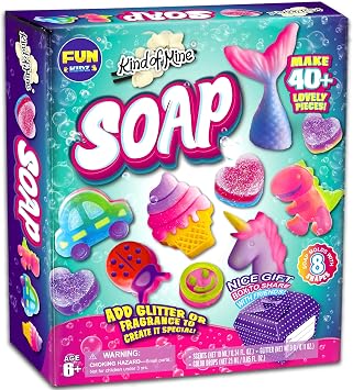 Kid Soap Kit, FunKidz Soap Making Kit for Kids for All Ages DIY Crafts Kits STEM Science Activity Gift for Girls and Boys