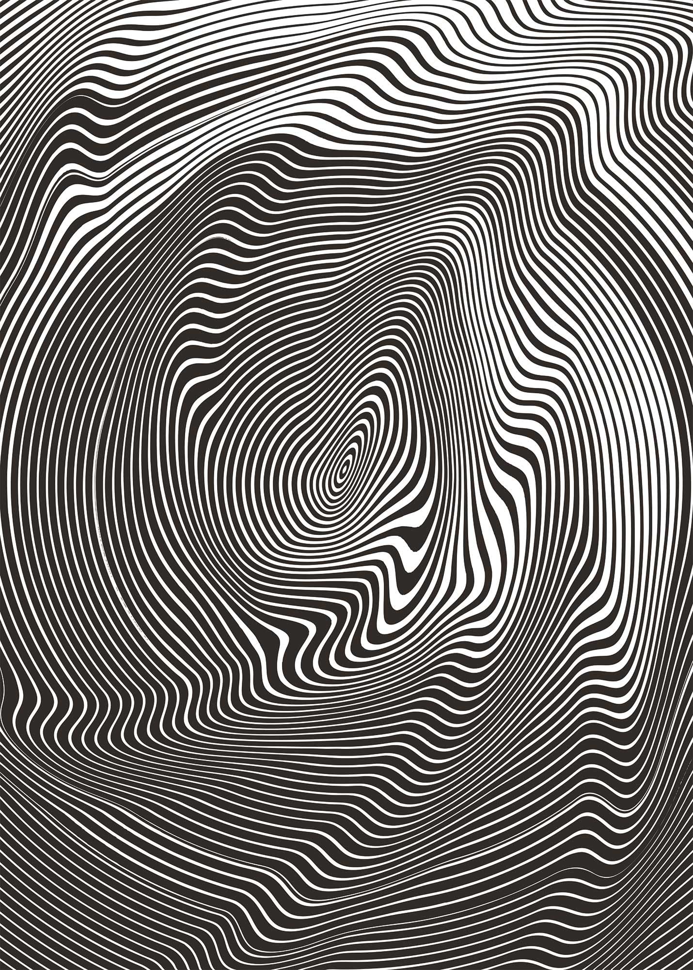Ulmer Puzzleschmiede - 2000 Teile Impossible Puzzle Irrwitz - Schwarz-weiß-graue geometrische Linien - Nichts für Puzzle-Anfänger