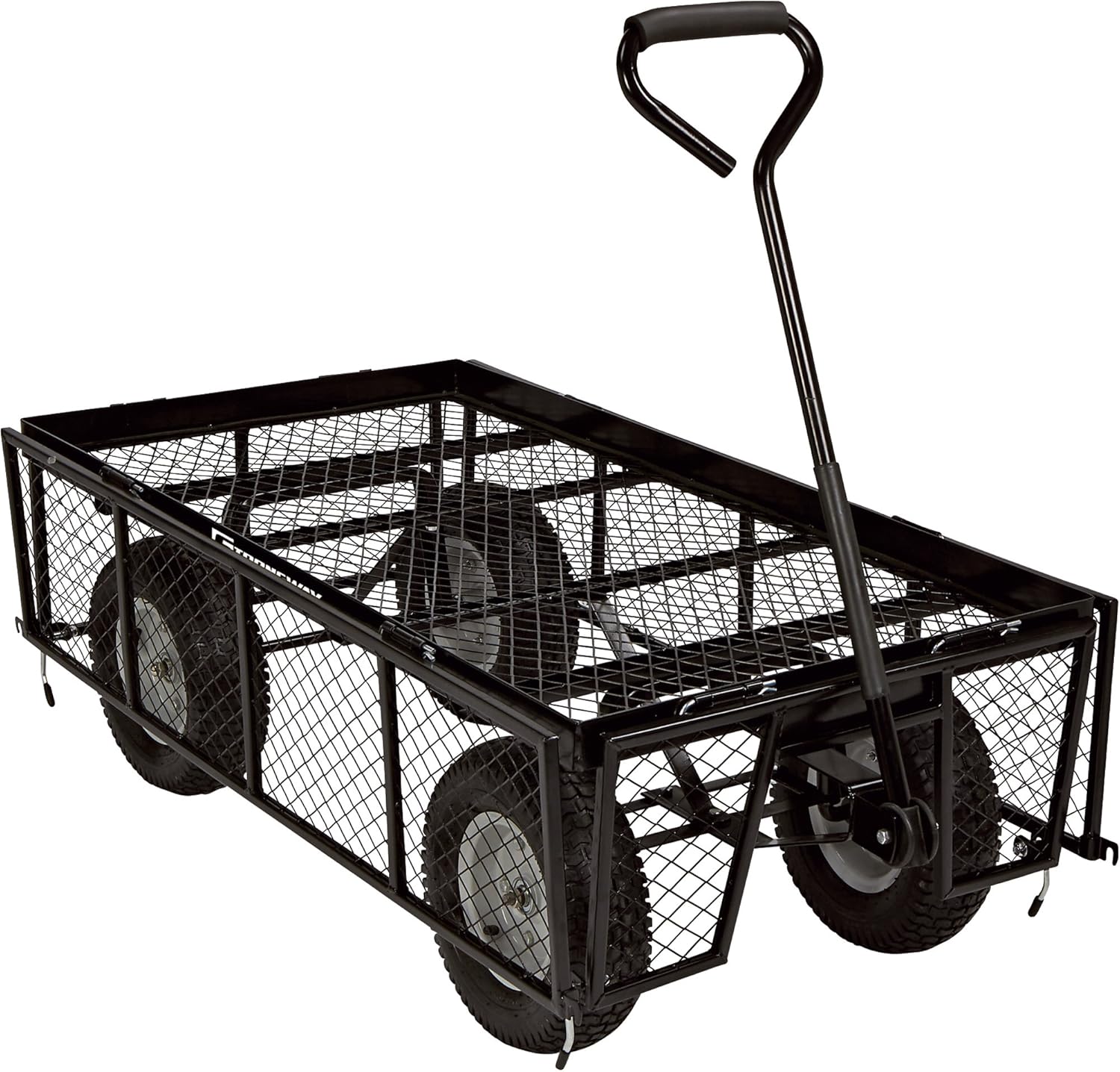 Strongway Steel Jumbo Garden Wagon - 1400-Lb. Capacity, 48in.L x 24in.W : Patio, Lawn & Garden