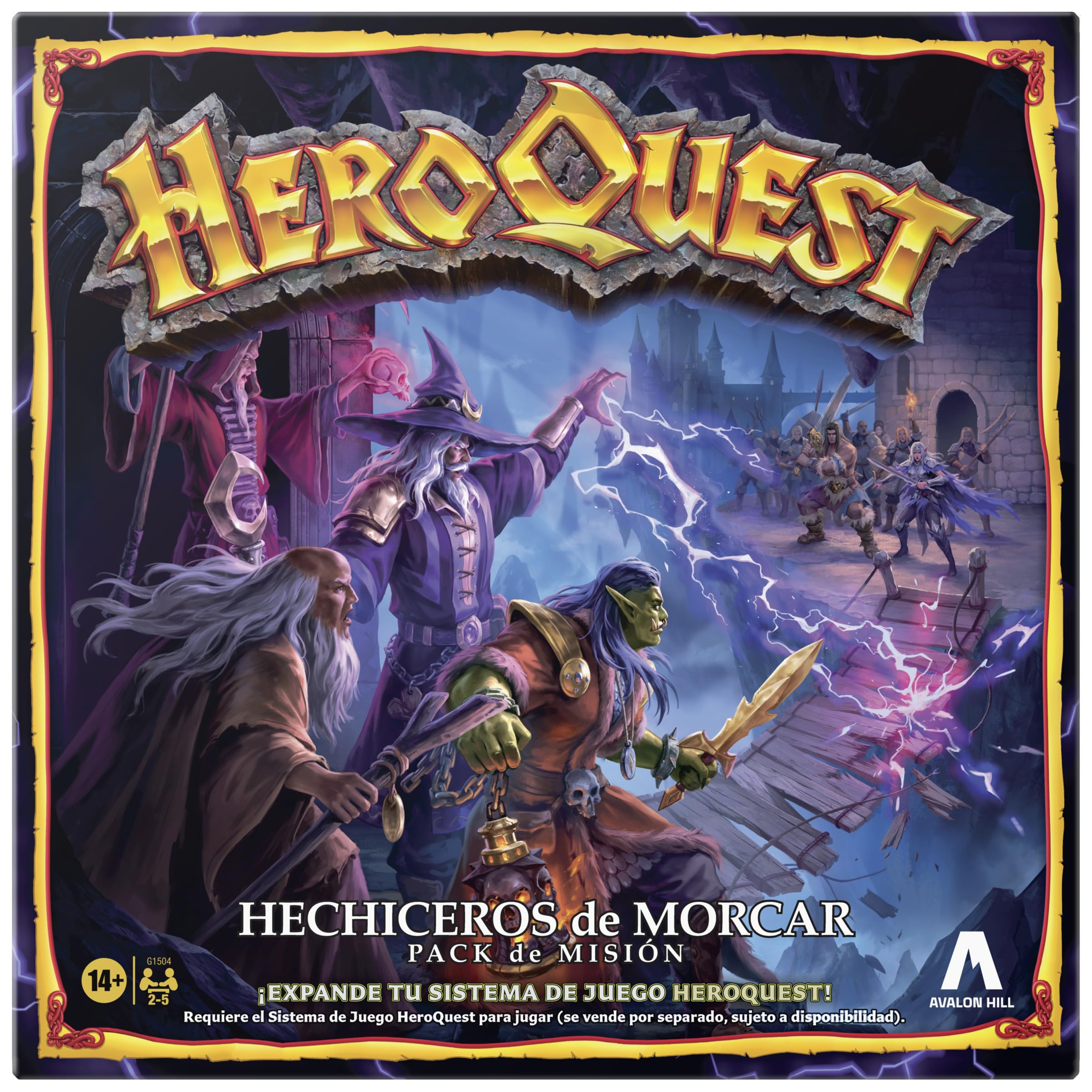 Avalon Hill HeroQuest Mission Pack Wizards of Morcar (Richiede il sistema di gioco HeroQuest) - Versione italiana