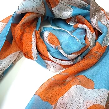 ★Ferragamo★ ストール シフォン 花柄 シルク オレンジ. Salvatore Ferragamo 花柄 ストール オレンジ ☆Ferragamo