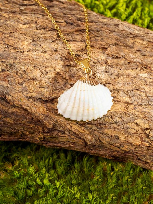 MINACHI Vintage Bohemian Seashell Shell Pendant Chain Necklace for Women by MINACHI - Used condition - Image 4
