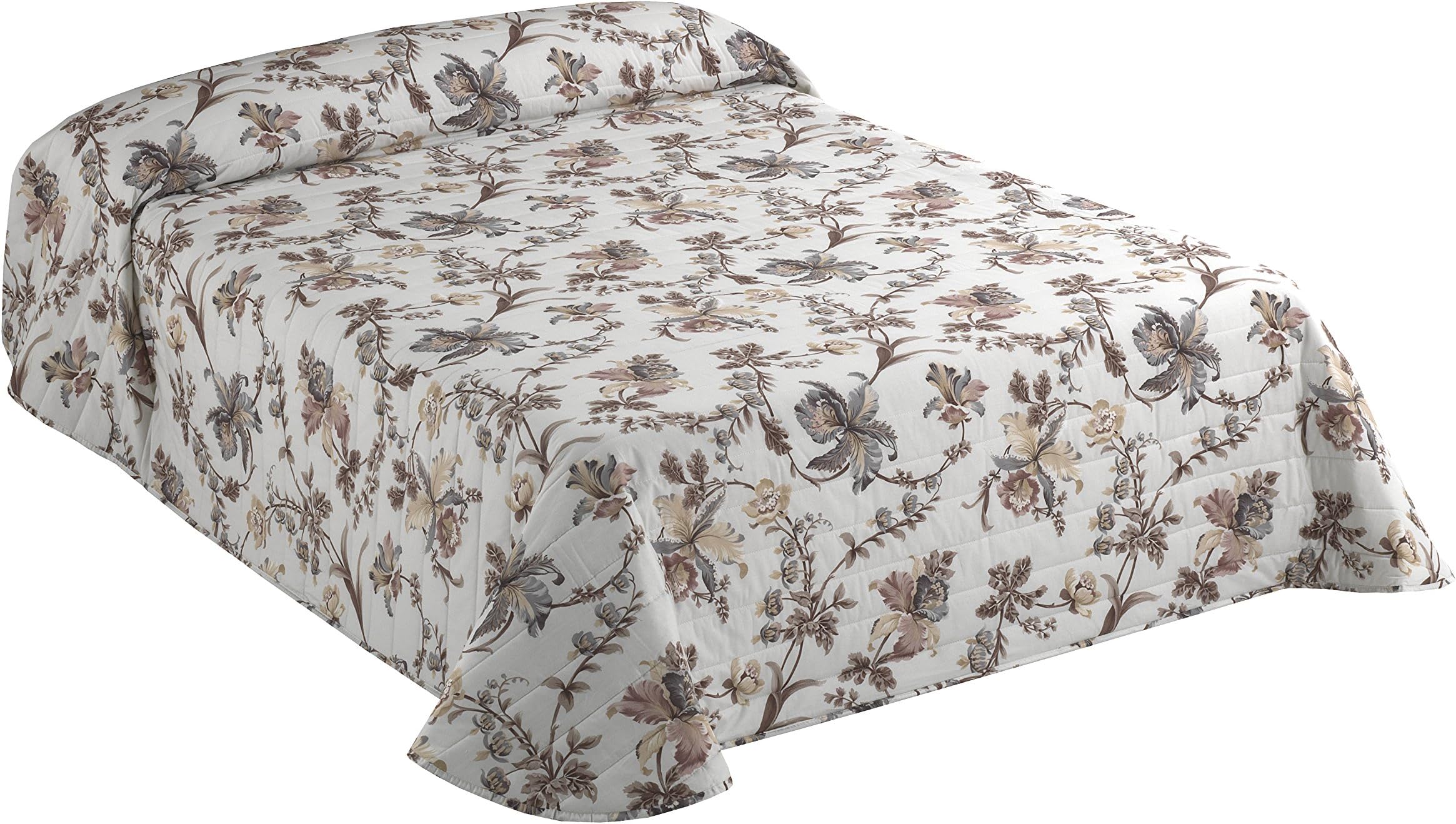 ViantalaTrevi 104 Quilt boutí Bed 180, Cotton, Brown and White.