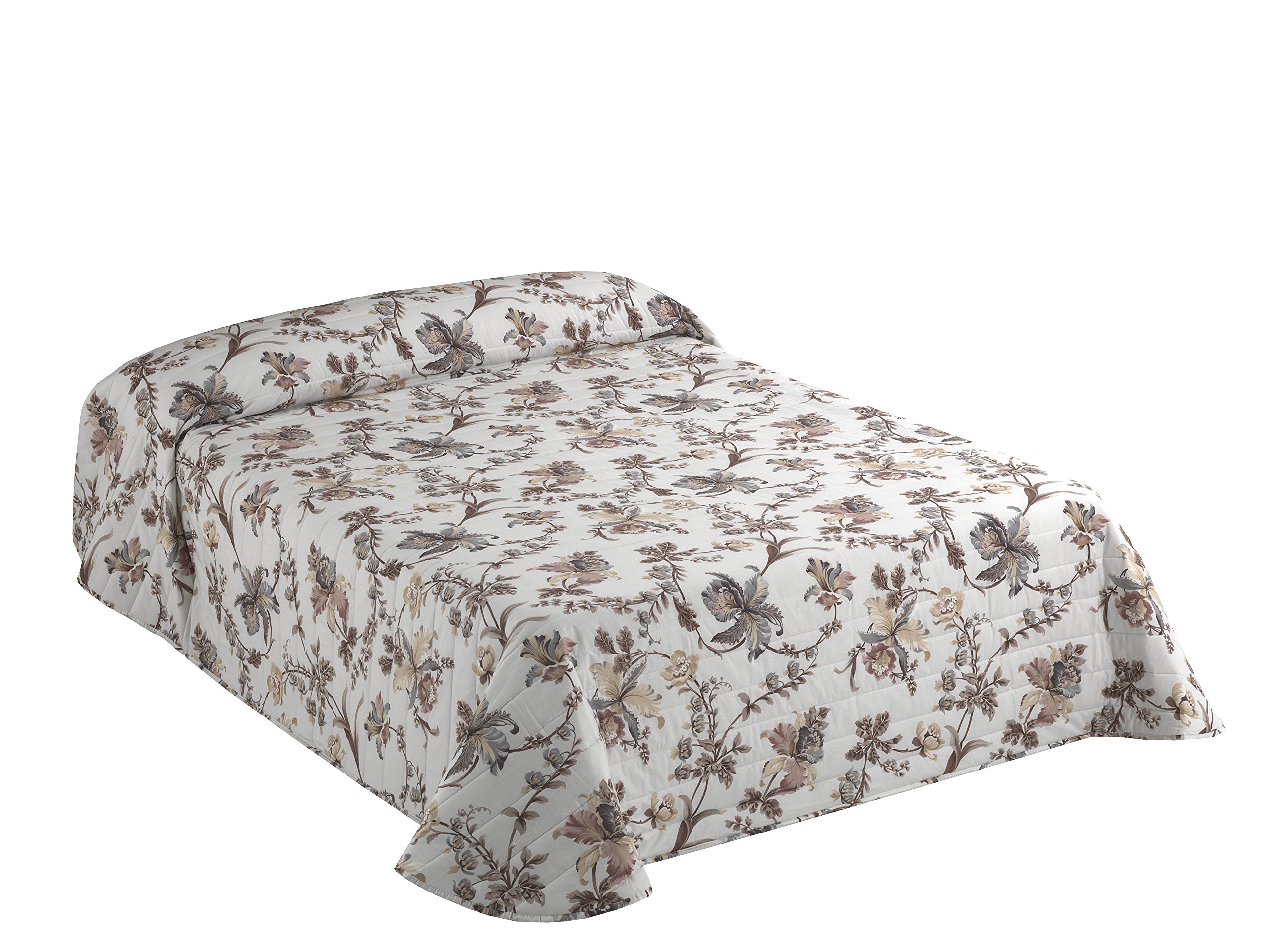 ViantalaTrevi 104 Quilt boutí Bed 180, Cotton, Brown and White.