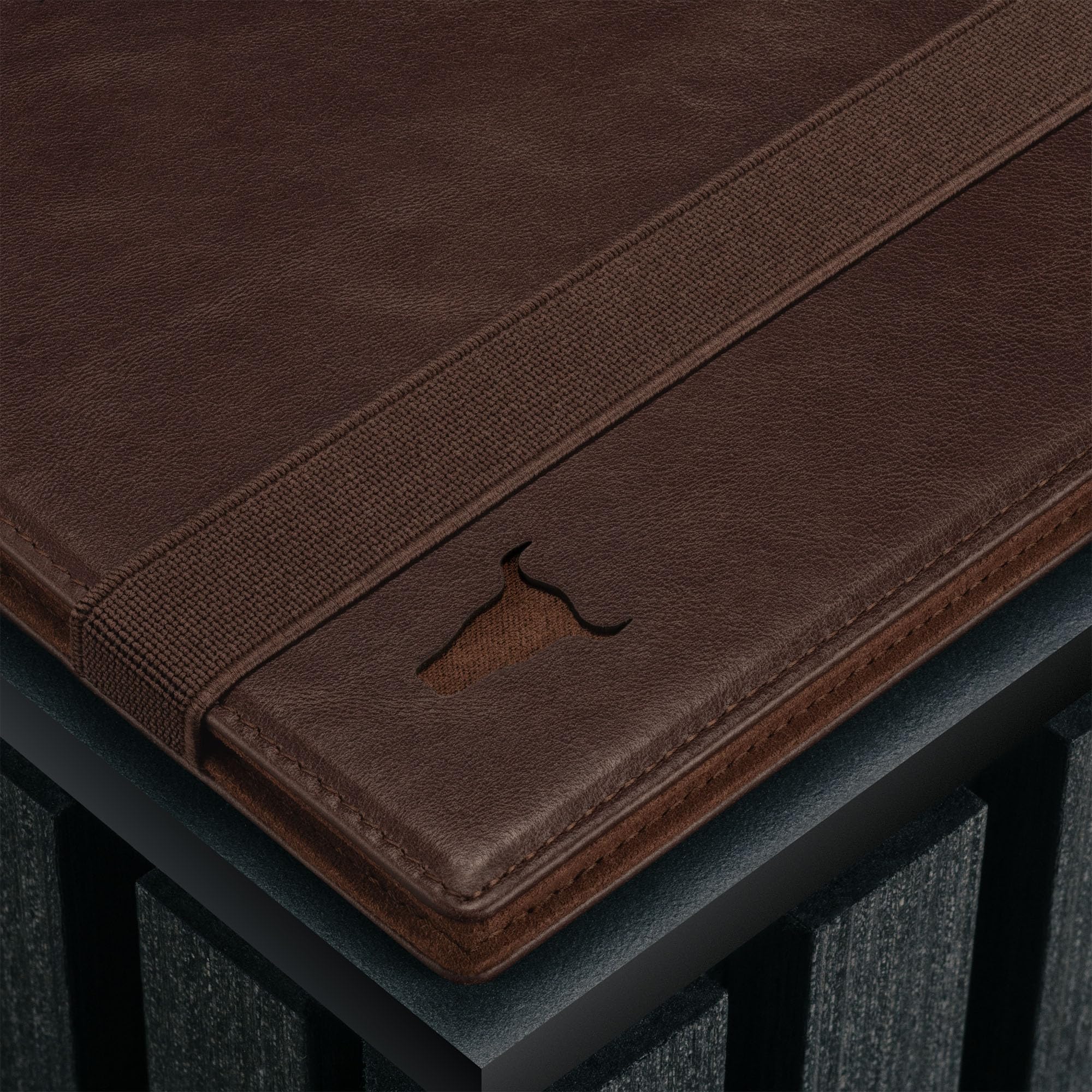 TORRO Couverture Rigide en Cuir Vértiable pour Carnet de Notes avec Recharge Bloc-notes de (Format A5 Marron Foncé)