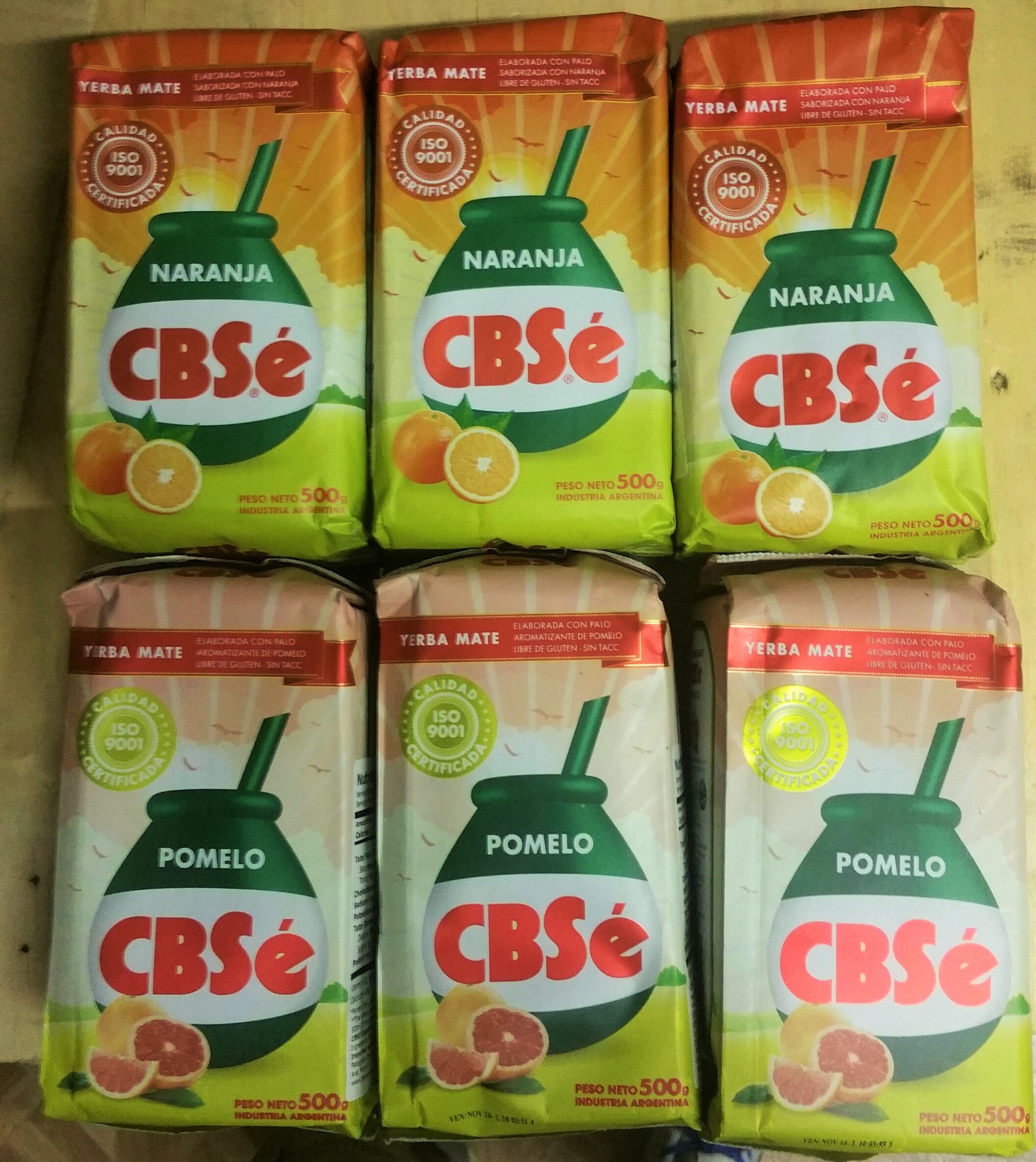 Yerba Mate CBSe 6 Bags Orange and Grapefruit 6.6 Lbs. by CBSe