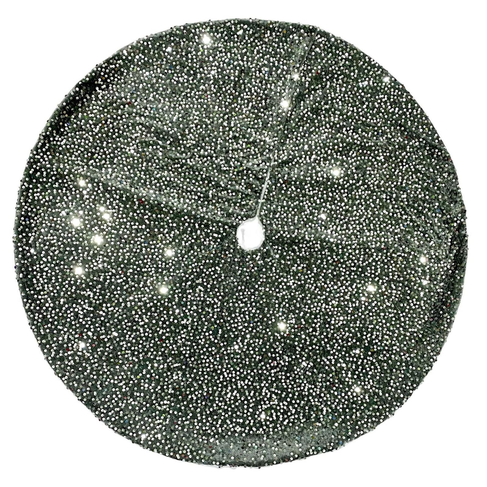 Yhplxyuus Colorful Sequins Tree Skirt for Sophisticated Touch Shimmering Christmas Tree Base Covers Party Accessories Round Skirt Covers