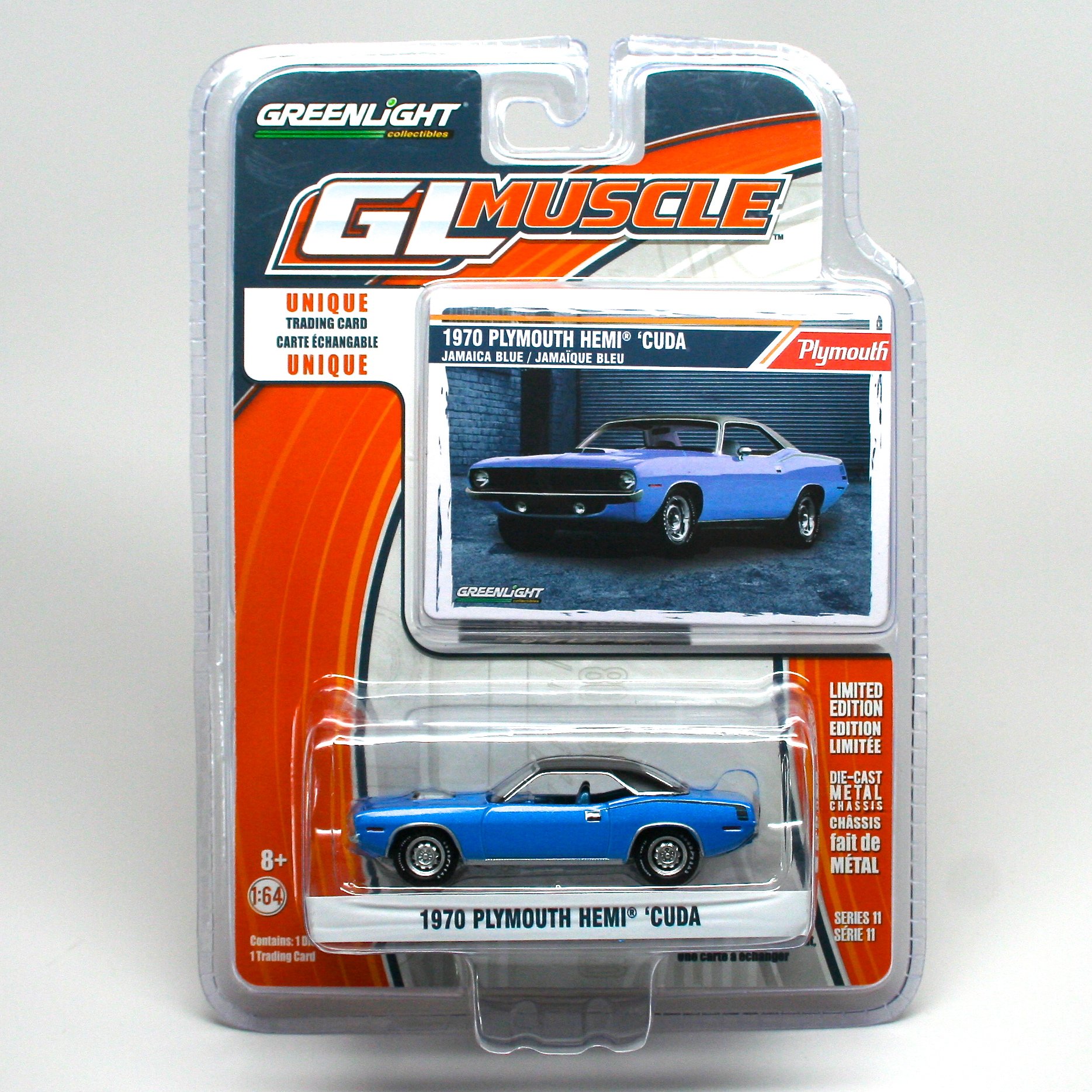 1970 Plymouth HEMI Cuda (Jamaica Blue) GL Muscle Series 11