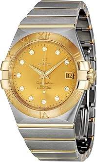 Omega Men's 123.20.35.20.58.001 Constellation Champagne Dial Watch