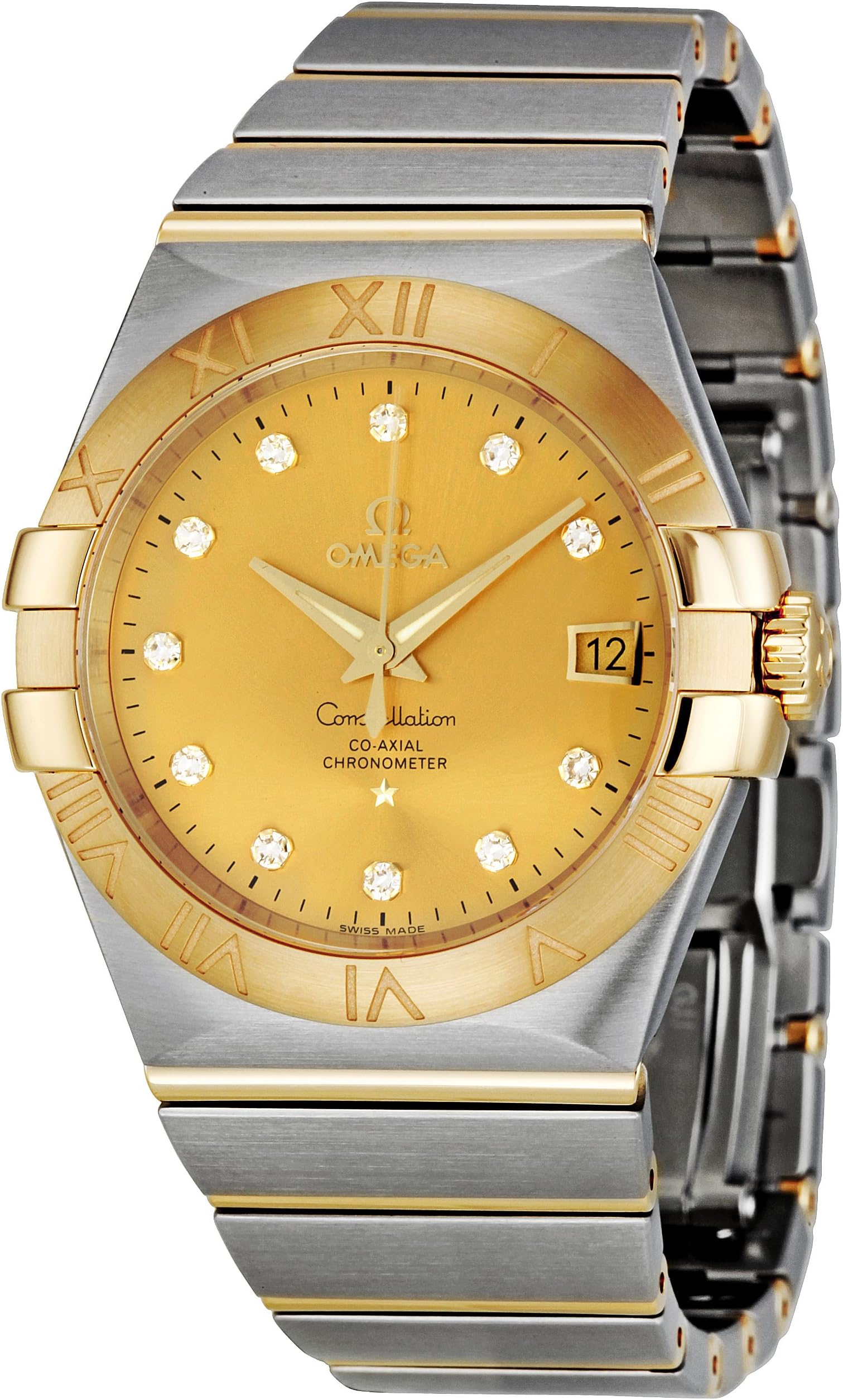 Omega Men's 123.20.35.20.58.001 Constellation Champagne Dial Watch