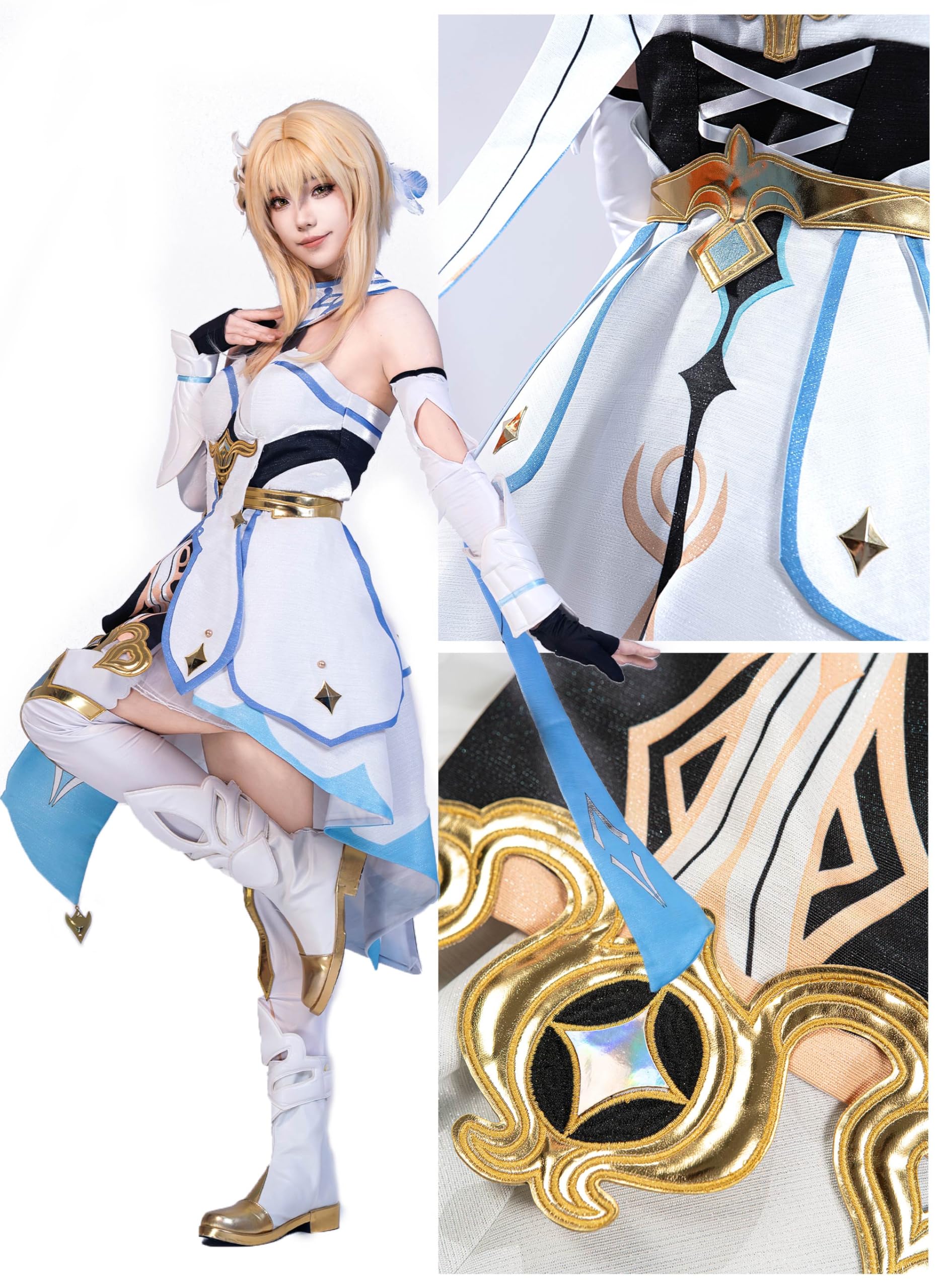 OSIAS Upgraded Edition Genshin Impact Lumine Cosplay Costume(S) - Image 4