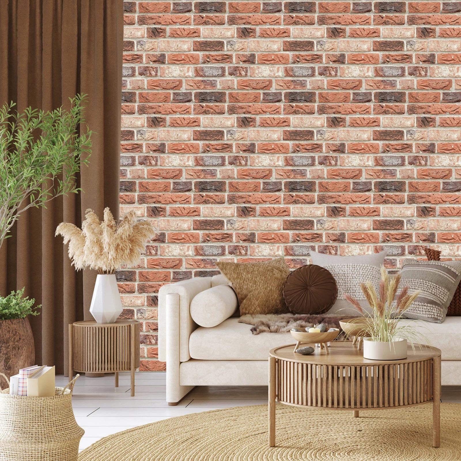 10 paneles de pared 3D, papel pintado autoadhesivo a prueba de golpes, 30 x 30 cm, paneles de pared autoadhesivos, adecuados para paredes con aspecto de piedra en oficinas, apartamentos y
