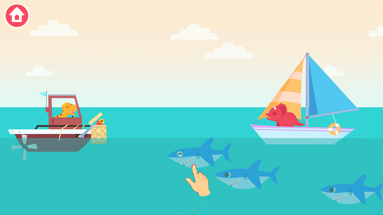 Dinosaur Patrol Boats Games - Toddler games for 2-5 years - App on