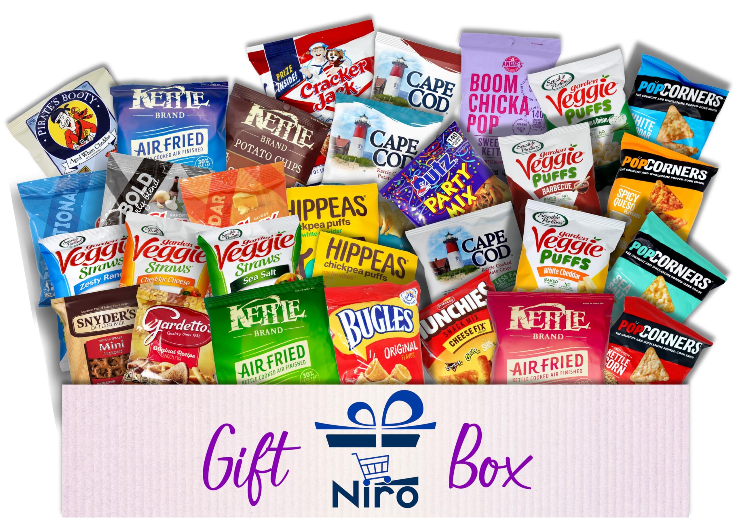 Mix Chips, Popcorn, and Snack Mix Assorted Packs | 35 Packs out of 50 Flavors | Niro Assortment