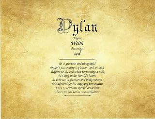 OLD PARCHMENT - Personalized ANY First Name Meaning Keepsake Print 8.5 x 11 | Artwork Home Decor Kids Room Brown 8.5 x 11 Inch