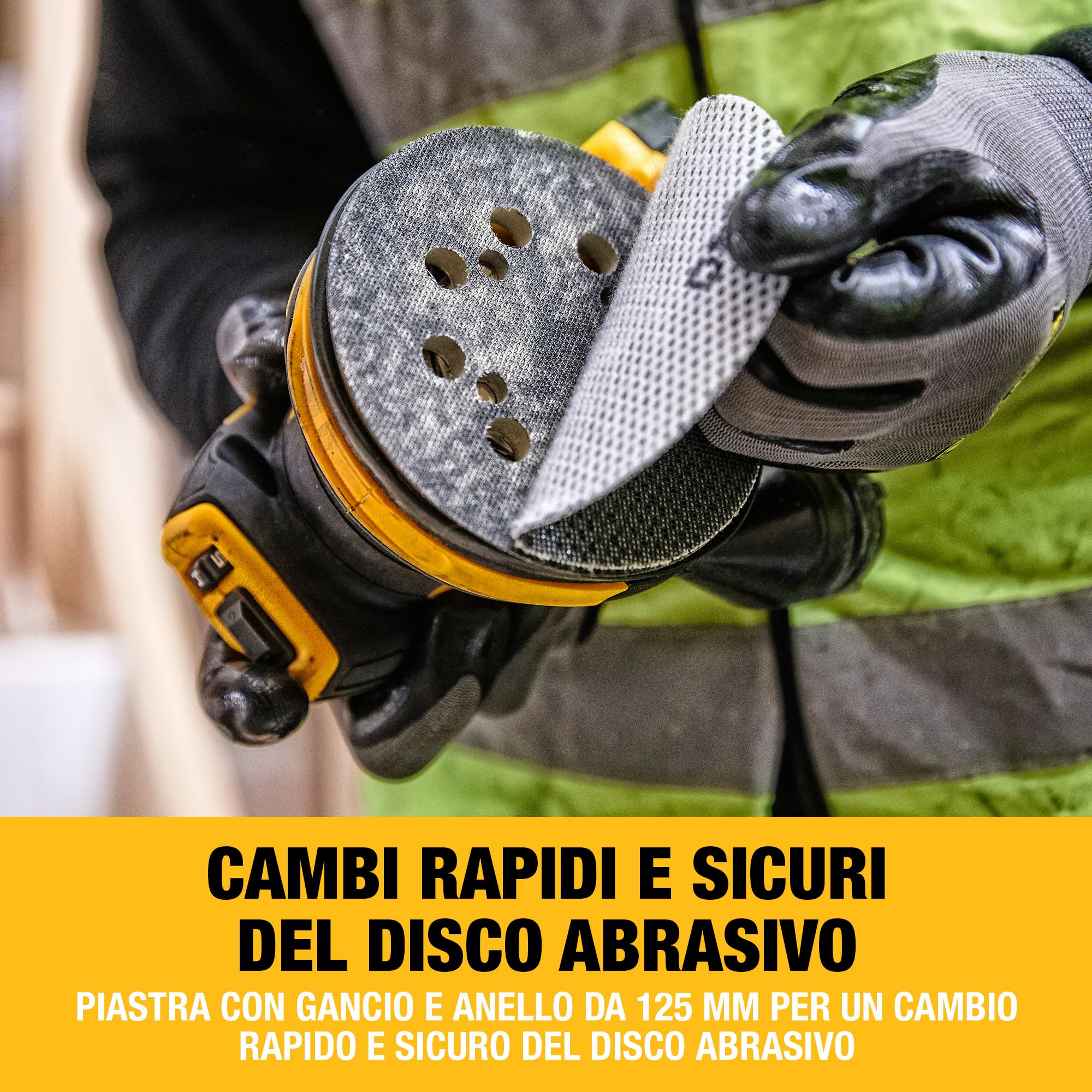 DEWALT Levigatrice Brushless 18V XR 125mm DCW210N-XJ