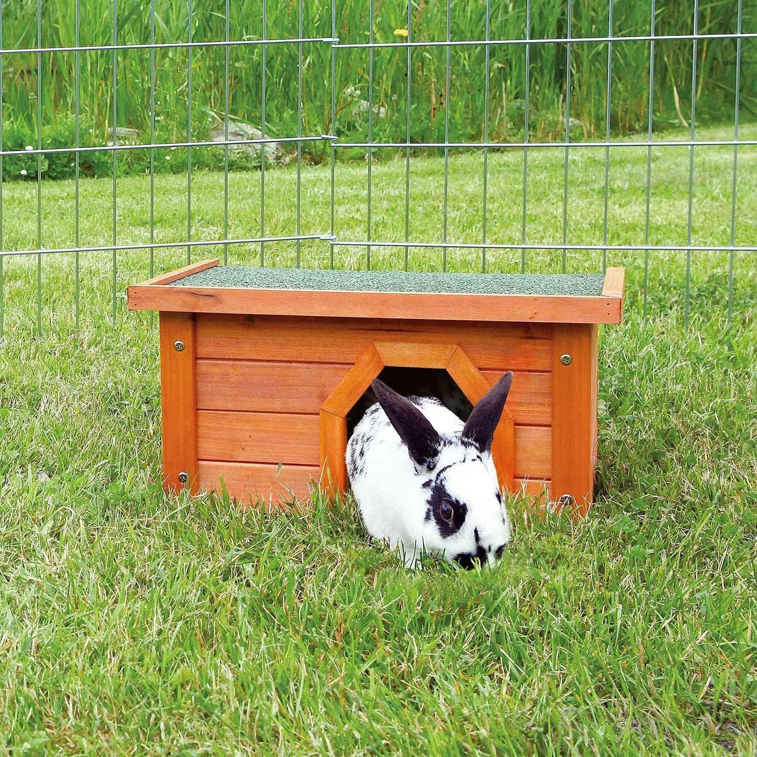 BUNNY BUSINESS SMALL Rabbit/Guinea Hide House for runs and enclosures ...