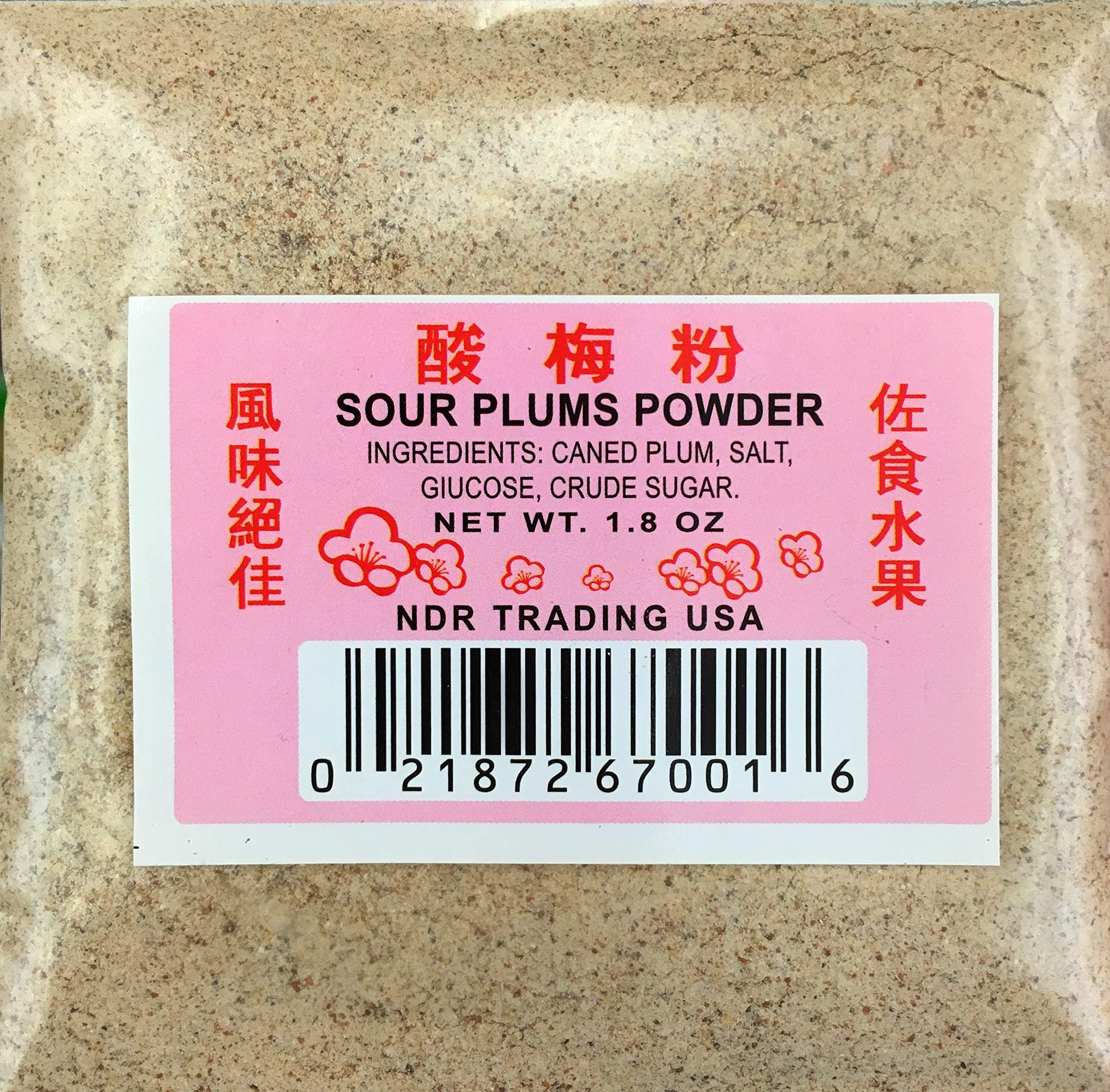 Li Hing Mui Powder Hawaii's Fav Snack Seasoning Sour Plum 1.8oz - NO ASPARTAME