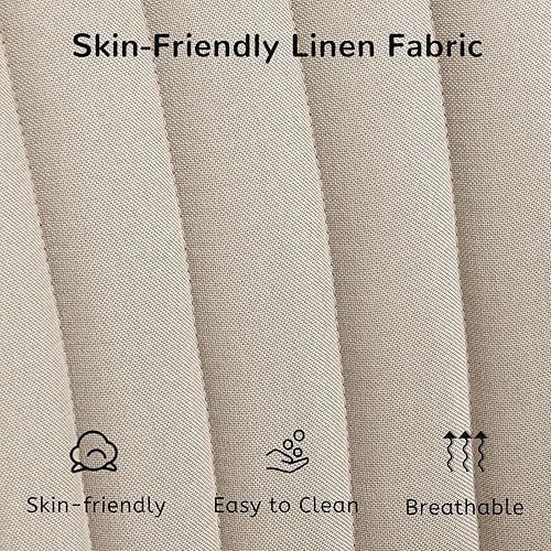 Miniatura 6 de Furniliving Silla giratoria moderna de mediados de siglo para sala de estar, silla de escritorio de madera con brazos, sillas con brazos de respaldo