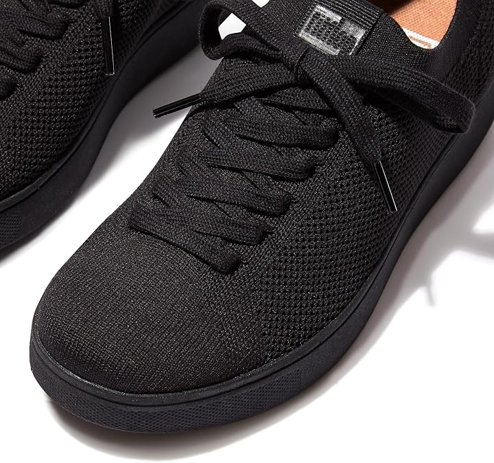 FitFlop Women's Rally E01 Multi-Knit Trainers All Black 2