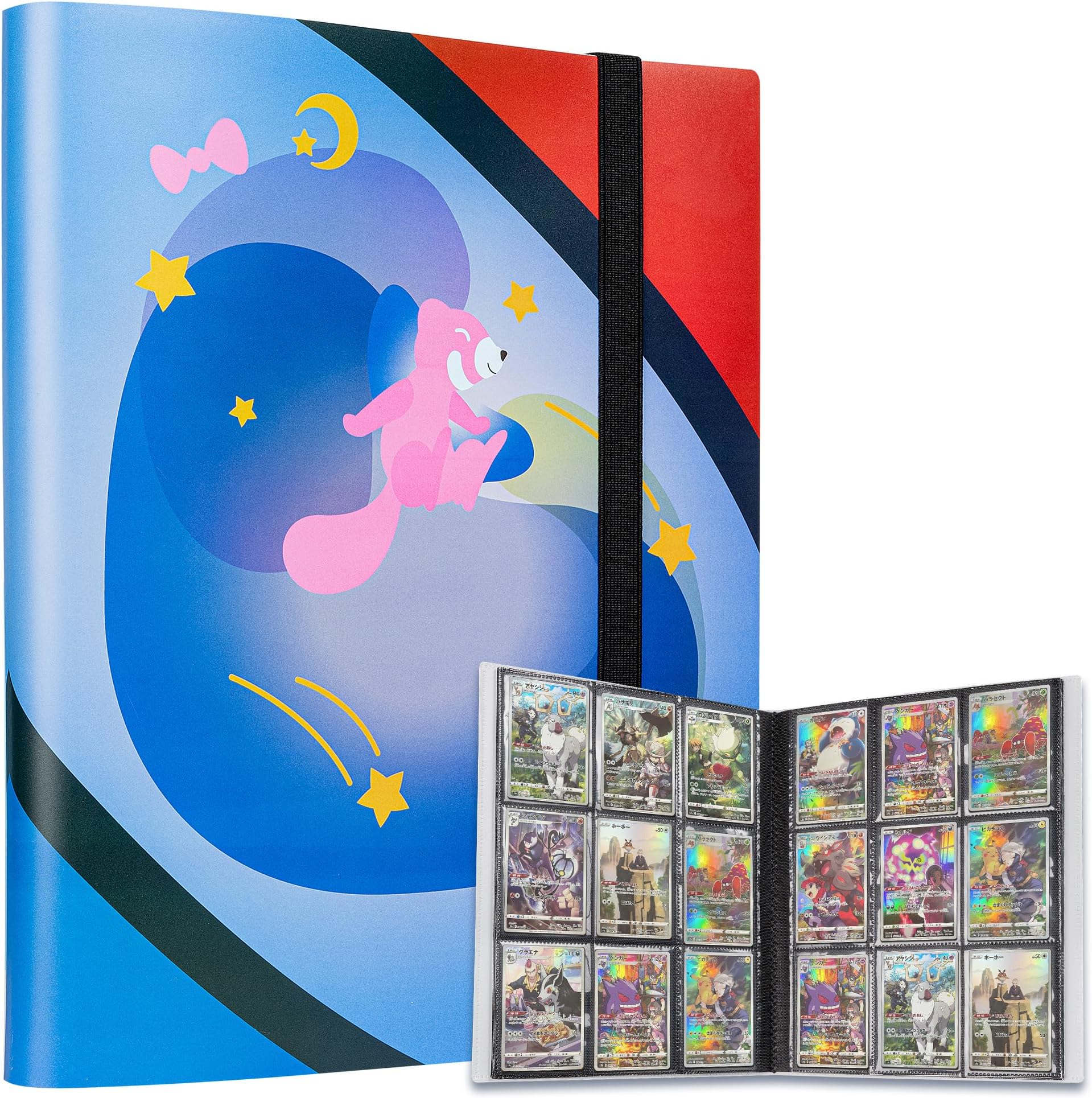 Sammelkarten-Binder Mit 900 Taschen - Rosa Album Für Kpop, Spielkarten & Fotokarten, Inkl. Armband & Reißverschluss