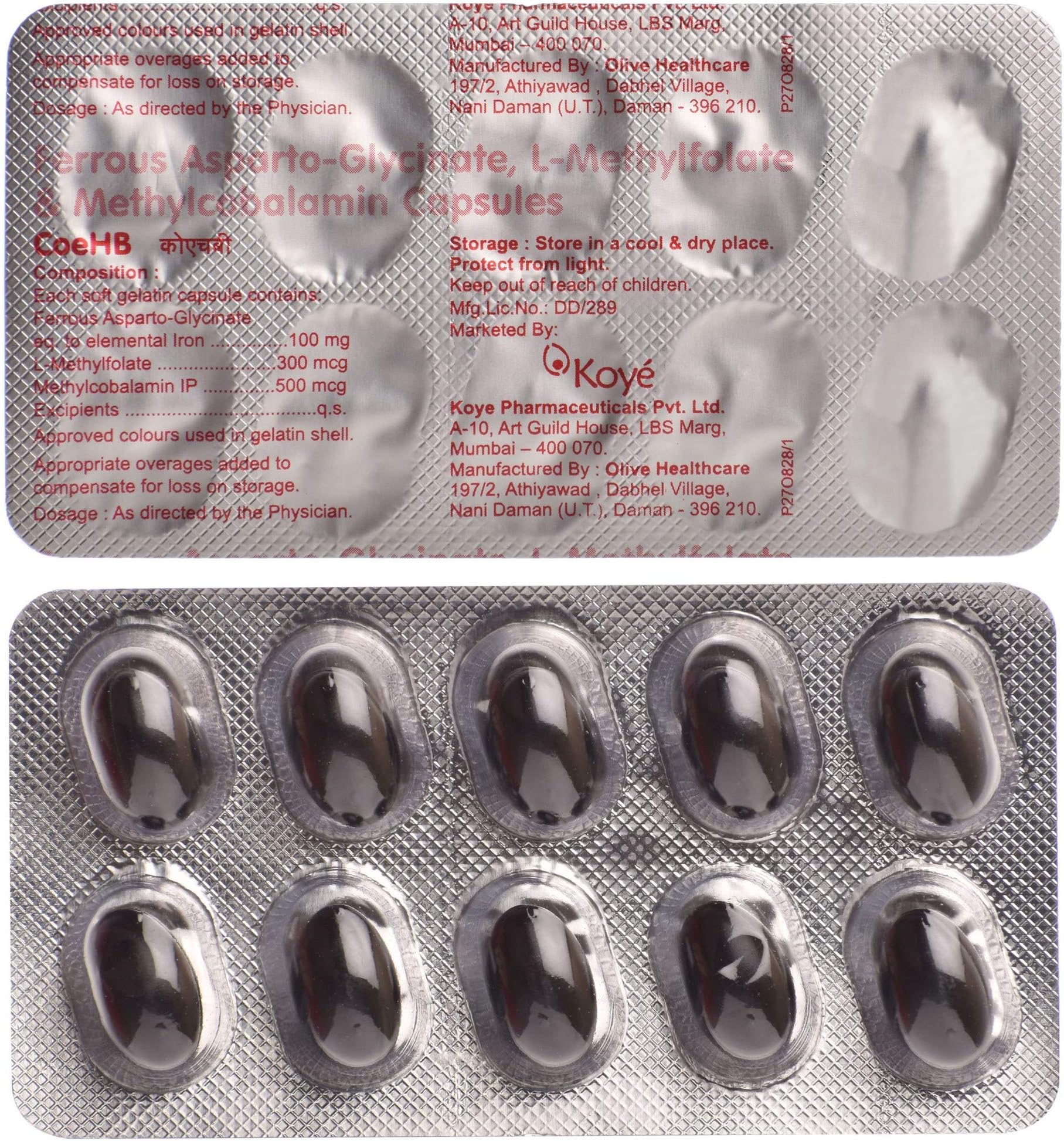 CoeHB - Strip of 10 Capsules