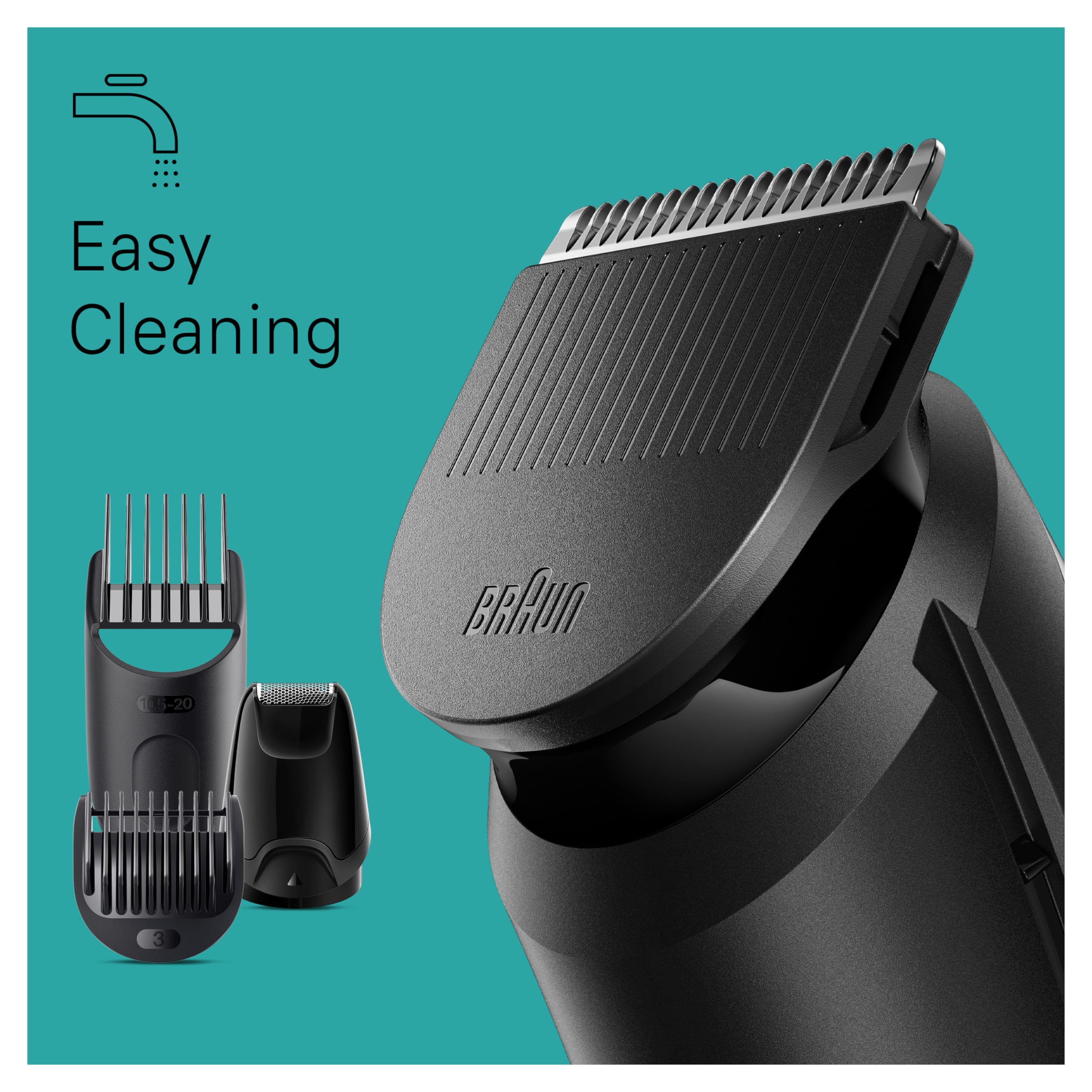Braun Series 3 Trymer do Brody 6 w 1, Czarny