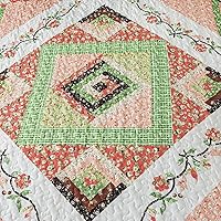 Vista 143 de VAPUTAR Juego de ropa de cama tamaño Queen – 3 piezas, edredón bohemio, colcha reversible ligera para dormitorio de granja (floral)