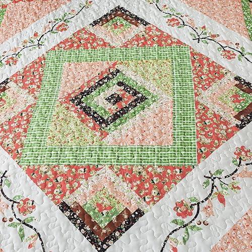 Miniatura 9 de VAPUTAR Juego de ropa de cama tamaño King, edredón ligero tamaño King, colcha reversible para dormitorio de granja, 3 piezas