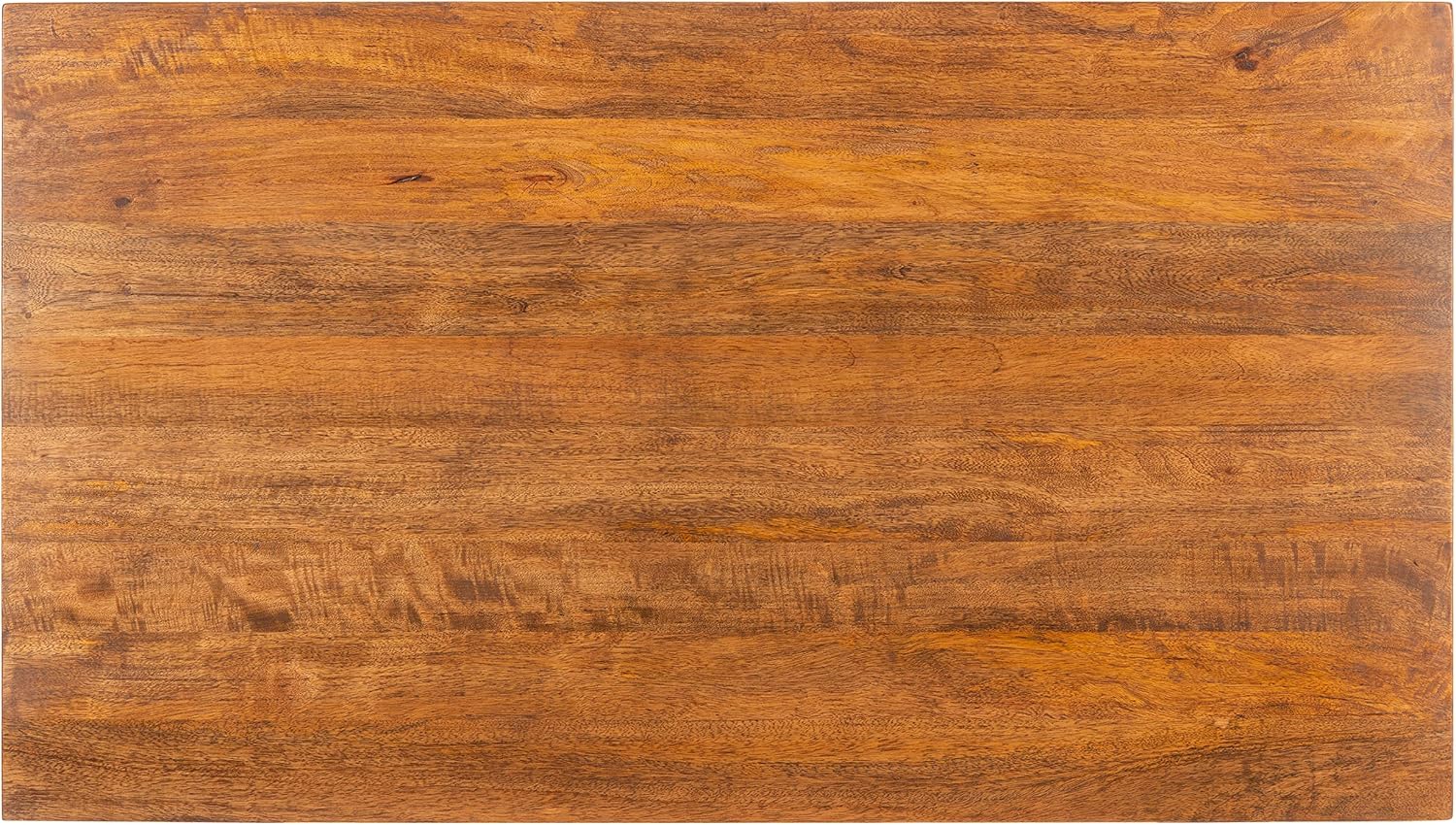 SAFAVIEH Home Collection Allester Brown Rattan/Black 1-Drawer Living Room Coffee Table