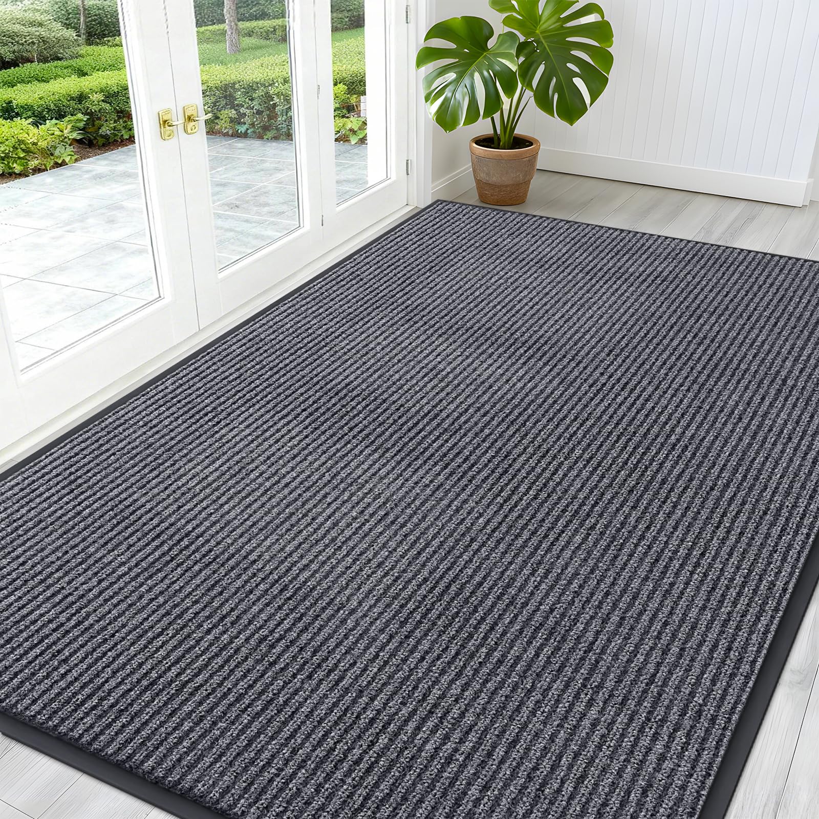 OLANLY Front Door Mat Indoor Outdoor Entrance, Waterproof Heavy Duty Doormat, Fade Resistant, Low Profile, Easy Clean Patio Porch Welcome Floor Mats for Entry, 29.5x17, Beige — view 32