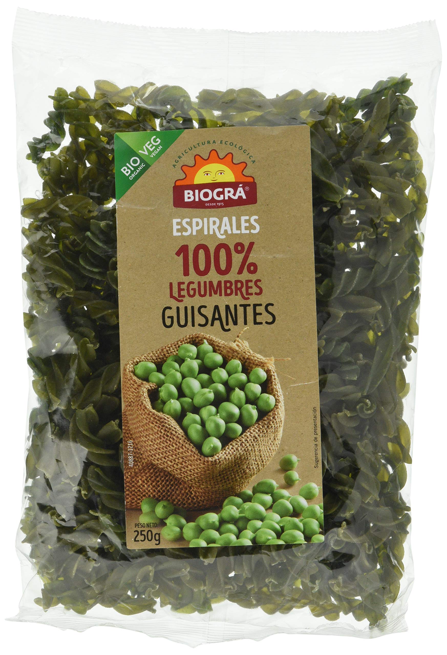 Biográ Espiral De Guisantes Biogra Bio - 250 g