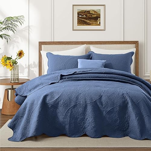 Vista 64 de IR Imperial Rooms - 10 juegos de colcha tamaño individual (68 x 86 pulgadas), para hoteles, habitaciones de huéspedes, colchas ligeras reversibles