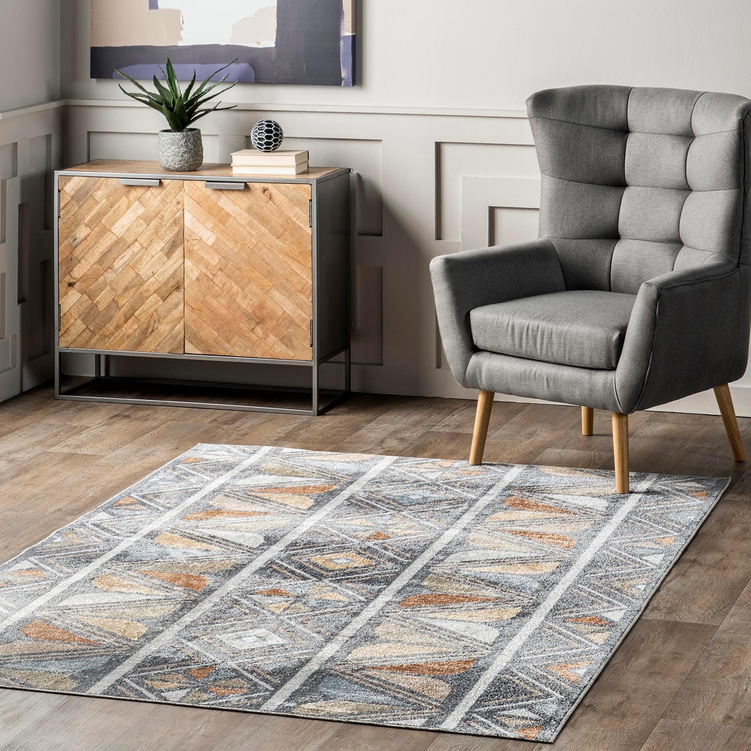 nuLOOM Talia Bashful Fox Kids Machine Washable Accent Rug, 3x5, Beige