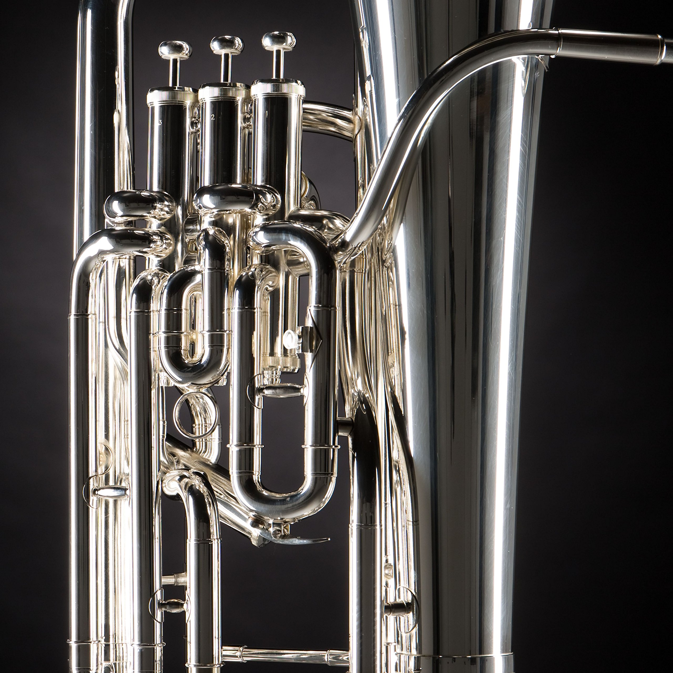 Monzani MZEP-1150S Bb-Euphonium, Vollkompensiertes Messinginstrument, Leichte Ansprache, Voll, Warmer Ton, Unproblematische Intonation, Inklusive Mundstück und Hardcase